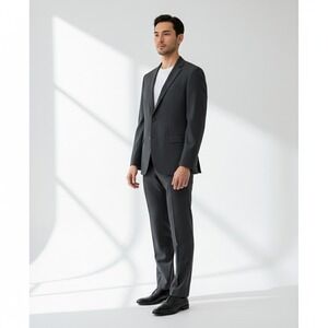 Brooks Brothers Fitzgerald Fit Wool Blend Blazer Business Work Gray Men 42L